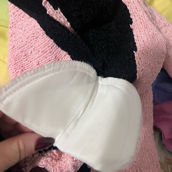 Vintage Arlin NY Women's Pink and Black Cardigan Sweater Size 6 - Picture 6 of 6